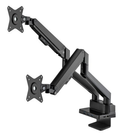 Manhattan 461887 skærmbeslag og -stativer 81,3 cm (32") Skrivebord Sort