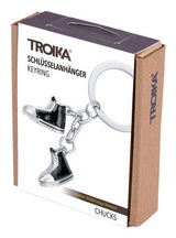 TROIKA CHUCKS Nøglering Sort, Sølv