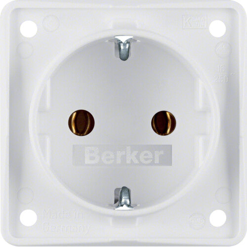 Berker 947782502 stikkontakt Type F Hvid
