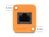 DeLOCK 90803 netværkskabel Sort, Orange 0,3 m Cat5e U/UTP (UTP)