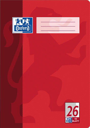 Elba 100050312 blok og notesblok A4 16 ark Rød