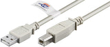 Goobay 50831 USB-kabel USB 2.0 2 m USB A USB B 0,48 Gbit/sek. Grå