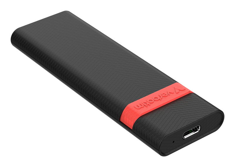 Verbatim 32261 drevkabinet SSD kabinet Sort, Rød M.2 USB-drevet