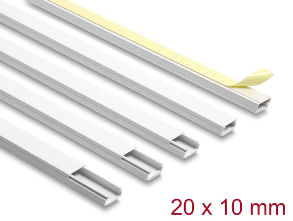 DeLOCK 22067 kabelorganisator Universel Kabelkanal Hvid 5 stk
