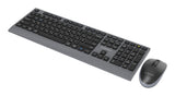 Gembird KBS-WPS-02 tastatur Mus inkluderet Hjemme/kontor RF trådløs + Bluetooth QWERTY US International, Ukrainsk, Russisk Sort