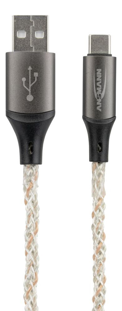 Ansmann 1700-0158 USB-kabel 1 m USB A USB C 0,48 Gbit/sek. 60 W Flerfarvet