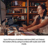 HP Poly Voyager Focus 2 Microsoft Teams Certified USB-C-C Headset +USB-C/A Adapter +Charging Stand