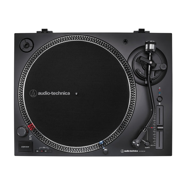 Audio-Technica AT-LP120XBT-USB Direct drev pladespiller Sort, Transparent Vejledning