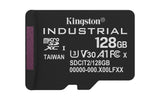 Kingston Technology 128GB microSDXC Industrial C10 A1 pSLC kort + SD-adapter