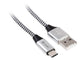 Tracer TRAKBK46265 USB-kabel USB 2.0 1 m USB C USB A Sort, Sølv