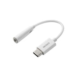 Deltaco USB-C til 3,5 mm adapter, stereo, aktiv, 11 cm, hvid