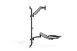 Digitus DA-90372 skærmbeslag og -stativer 81,3 cm (32") Skrivebord Sort