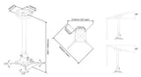 Multibrackets 1787 monteringsbeslag til projektor Loft Hvid