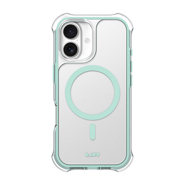 LAUT AERO PROTECT mobiltelefon etui 16 cm (6.3") Cover Mintfarve, Transparent