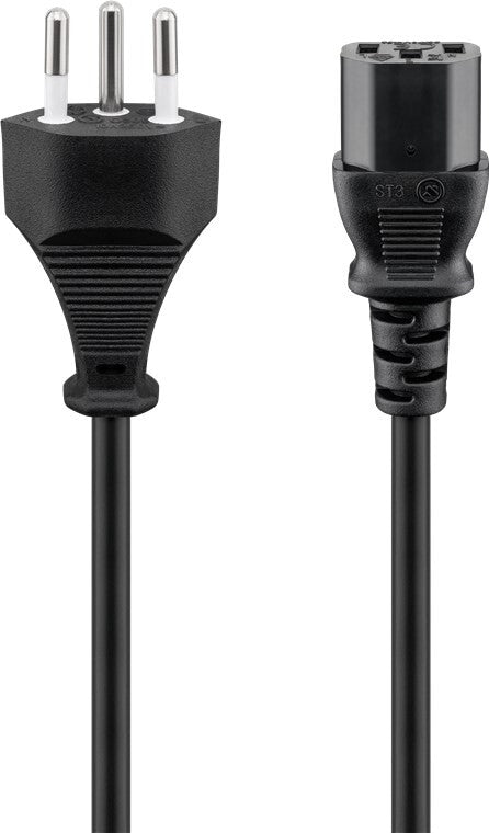 Goobay 93617 el-ledning Sort 2 m SEV 1011 IEC C13