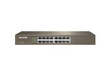 Tenda TEF1016D netværksswitch Ikke administreret Fast Ethernet (10/100) Grå