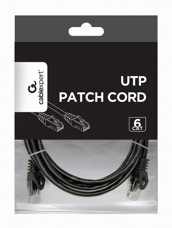 Gembird PP6U-2M/BK netværkskabel Sort Cat6 U/UTP (UTP)