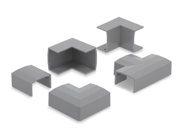 DeLOCK 22095 kabelorganisator Universel Klip med forbindelsesholder Grå 5 stk