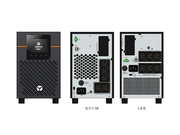 Vertiv Liebert EDGE-750IMT UPS-enhed Interaktivt indgangsstik 0,75 kVA 675 W