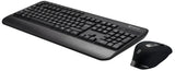 Voxicon 295WL tastatur Mus inkluderet Kontor RF trådløst QWERTY Nordisk Sort