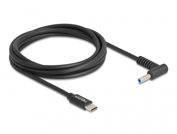 DeLOCK 87971 el-ledning Sort 1,5 m USB C 4.5 x 3.0 mm