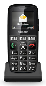 Emporia emporiaHAPPY 4,6 cm (1.81") 70 g Sort Begynder telefon