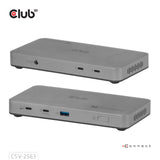 CLUB3D CSV-2563 dockingstation Thunderbolt 5 Sølv