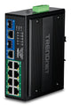 Trendnet TI-BG108 netværksswitch Gigabit Ethernet (10/100/1000) Strøm over Ethernet (PoE) Sort