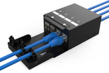 Digitus DN-93708-4 netværk fordelerskab Sort