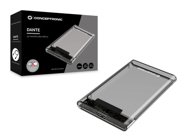 Conceptronic DANTE03T drevkabinet HDD/SSD kabinet Transparent 2.5"
