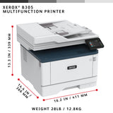 Xerox B305, A4, 38 ppm trådløs dupleks kopi/print/scan PS3 PCL5e/6, 2 magasiner, i alt 350 ark