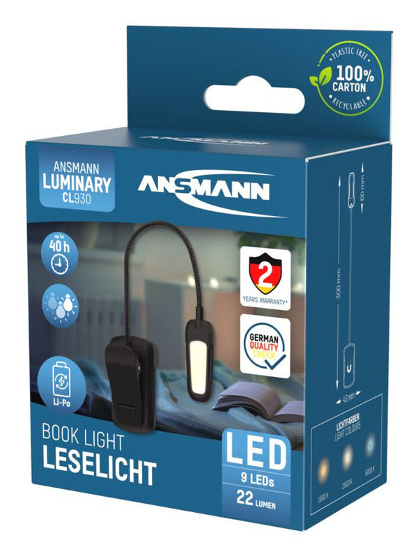 Ansmann 1600-0531 bordlampe Ikke-udskiftelig pære(r) LED Sort