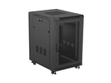 Lanberg FF01-6818-23B stativ 18U Fritstående reol Sort