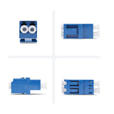 StarTech.com LCLCSMCOUPLER fiber adapter LC/UPC 1 stk Blå, Hvid