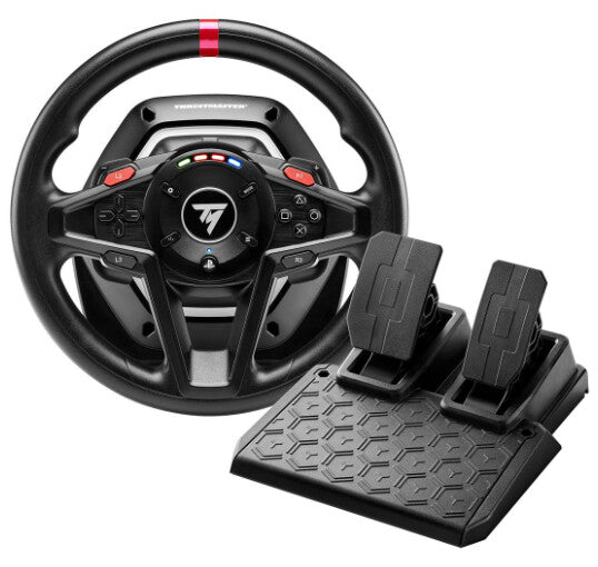 Thrustmaster T128-P Simtask Pack Sort USB Rat + Pedaler Analog/digital PC, PlayStation 4, PlayStation 5