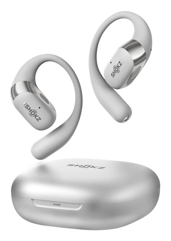 SHOKZ OpenFit 2+ Hovedtelefoner Trådløs Ørekrog, I ørerne Opkald/musik Bluetooth Grå