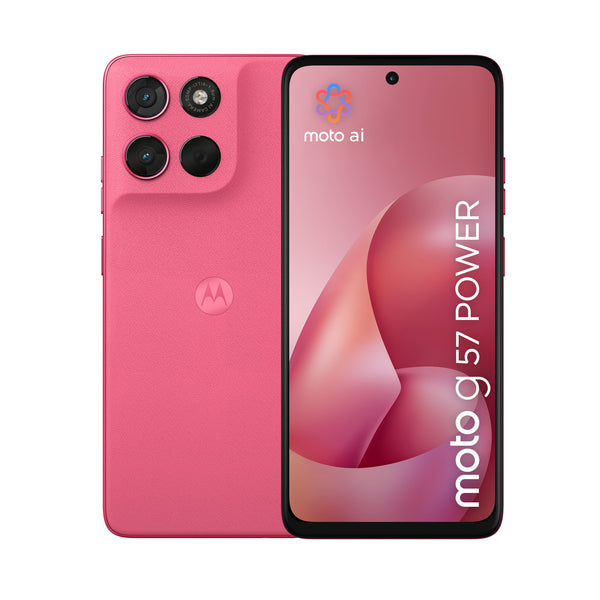 Motorola moto g57 power 17,1 cm (6.72") Dual SIM Android 16.0 5G USB Type-C 12 GB 256 GB 7000 mAh Lyserød