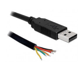DeLOCK 83116 serielkabel Sort 1,8 m USB Type-A DB-9