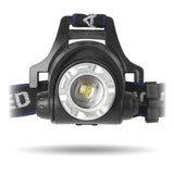 Entac EHL-ZOOM-5W-ALU lommelygte Sort Hovedbånd lommelygte LED