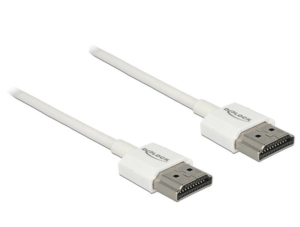 DeLOCK 85122 HDMI-kabel 1 m HDMI Type A (Standard) Hvid