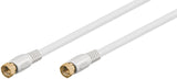Goobay 67294 koaxial kabel 7,5 m F-type Hvid
