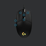 Logitech G 910-005796 mus Spil Højre hånd USB Type-A 8000 dpi