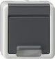 GIRA 441430 stikkontakt Schuko Grå
