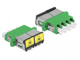 DeLOCK 86902 fiber adapter LC/LC 1 stk Grøn