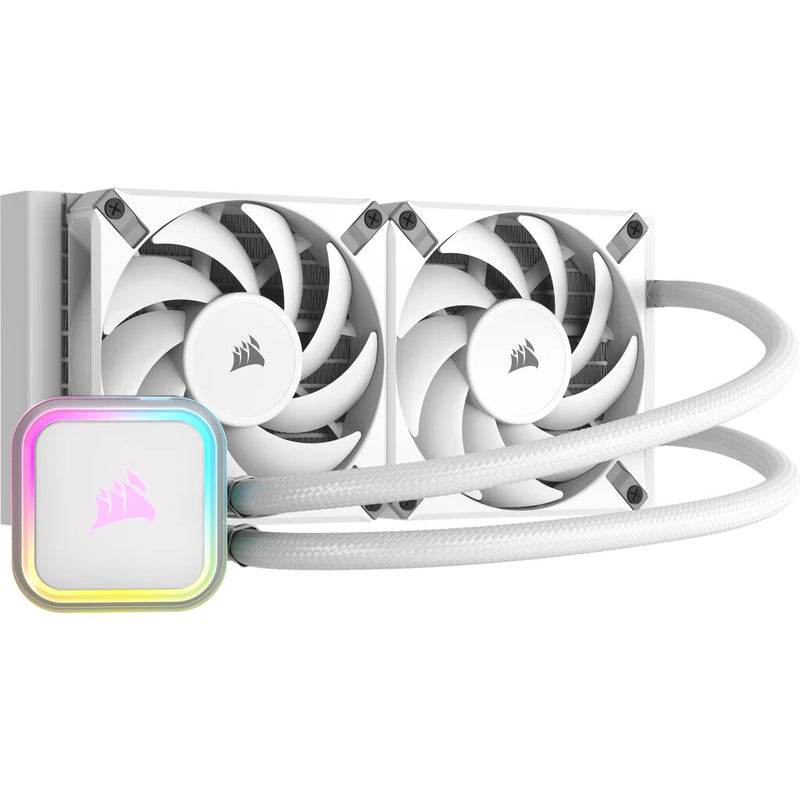 Corsair H100I Elite Processor Alt-i-en væskekøler 12 cm Hvid 1 stk