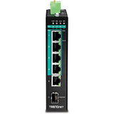 Trendnet TI-PG541 netværksswitch Ikke administreret L2 Gigabit Ethernet (10/100/1000) Strøm over Ethernet (PoE) Sort