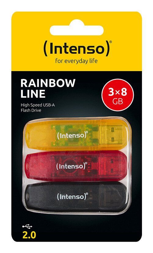 Intenso 3502463 USB-nøgle 8 GB USB Type-A 2.0 Flerfarvet