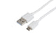 Prokord USB-0020 USB-kabel USB 2.0 1 m USB A Micro-USB B Hvid