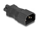 DeLOCK 80468 kabel kønsskifter IEC 60320 C14 IEC 60320 C5 Sort