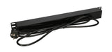 Extralink 19\" 1U 7 SOCKET EU TYPE POWER PDU WITH SWITCH PDU 7-EU Strømbar